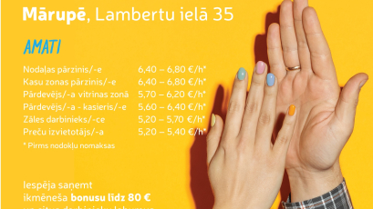 Piesakies Jaunā Rimi Super Lambertu veikala komandai!