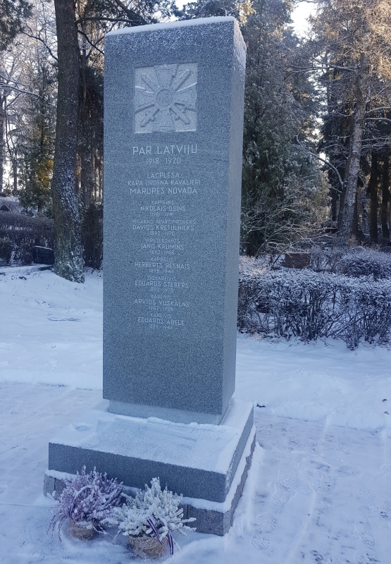Piemiņas vieta Lāčplēša ordeņa kavalieriem