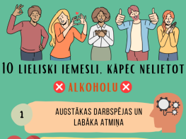 15. novembrī - Pasaules diena bez alkohola