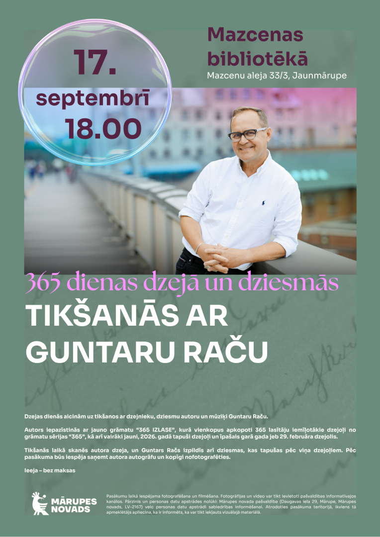 tikšanās ar Guntaru Raču