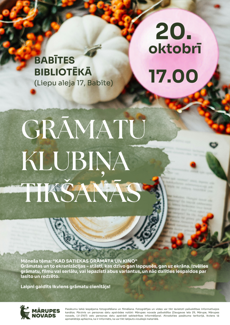 grāmatu klubiņa tikšanās