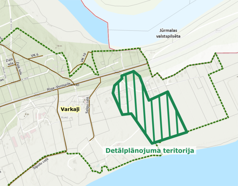 Par detālplānojuma izstrādes uzsākšanu nekustamo īpašumu “Vecdambji” un “Dambji” Salas pagasta Varkaļos teritorijai