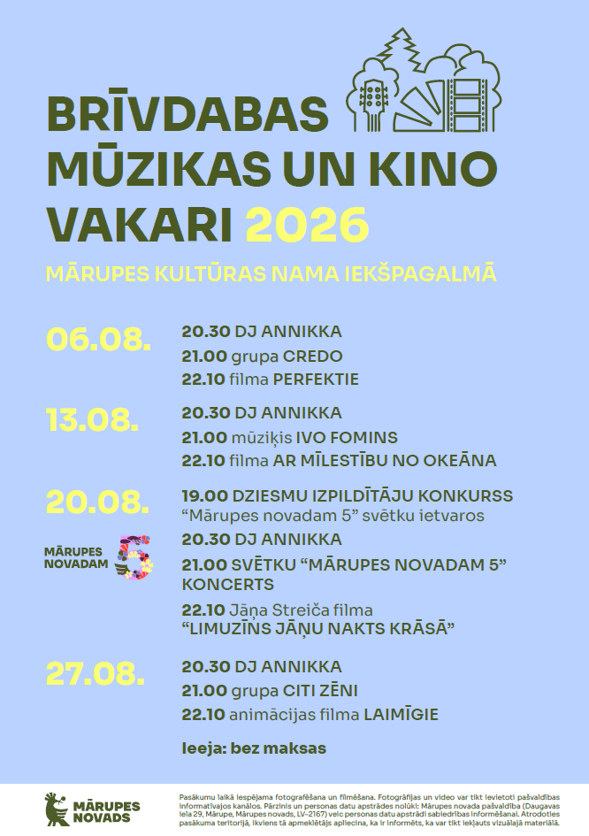 kino vakari mārupē