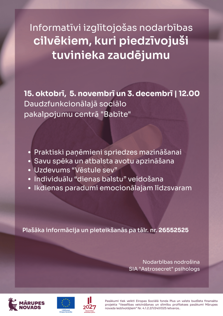 Afiša par pasākumu