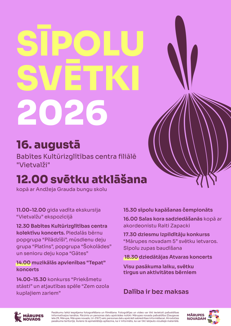 sīpolu svētki 2026
