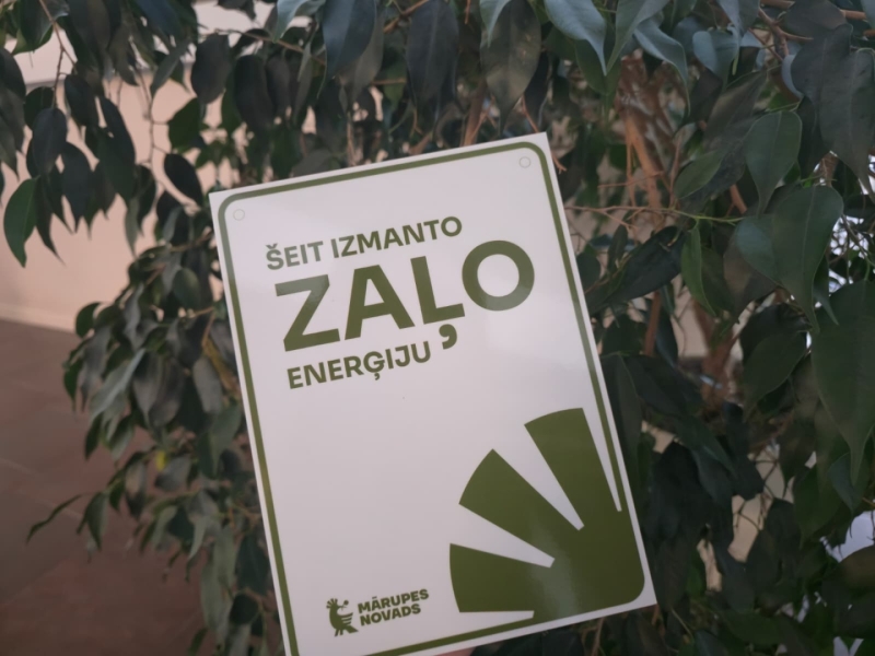 Zaļās enerģijas zīme ēkām