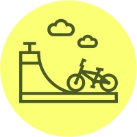 Minirampa BMX parkā 