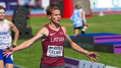 Barjersprinterim Celmam nacionālais rekords un U-18 EČ ceturtā vietā