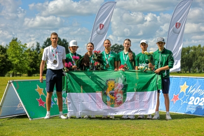 Mārupes novada golfa pārstāvji