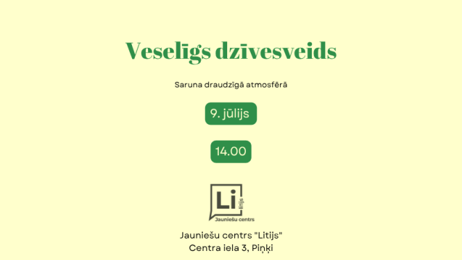 veselīgs dzīvesveids, jauniešu centrā Litijs