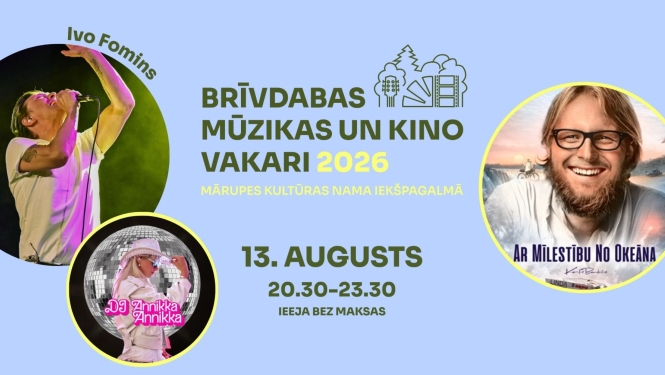 Brīvdabas mūzikas un kino vakari 2026