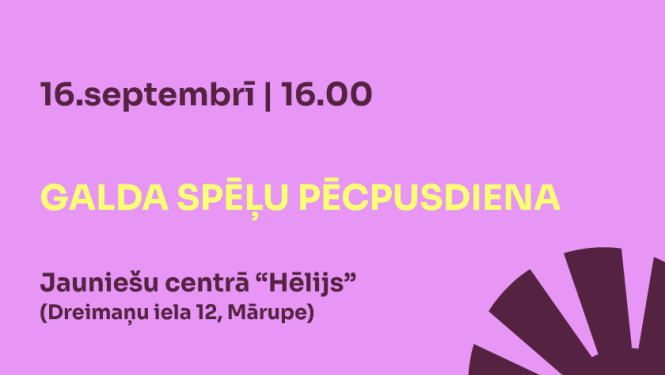 Galda spēļu pēcpusdiena 