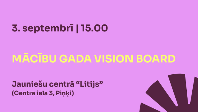 mācību gada vision board