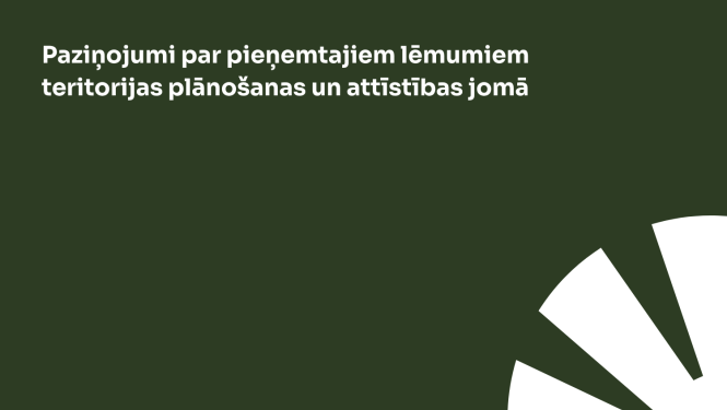 teritorijas plānojuma paziņojumi