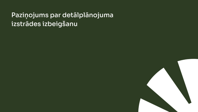 detālplānojuma paziņojums