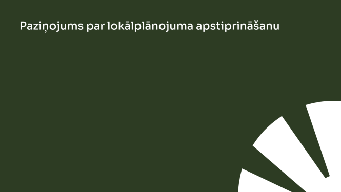 Lokālplānojuma paziņojums