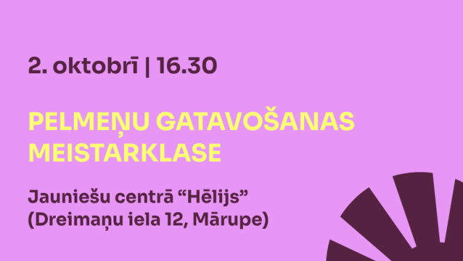 Pelmeņu gatavošanas meistarklase 