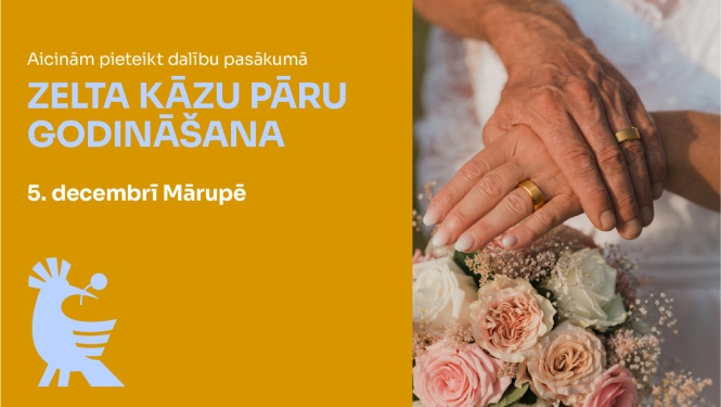 zelta kāzu pāru godināšana