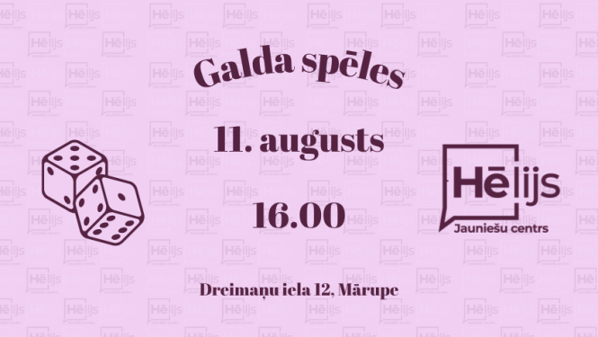galda spēļu pēcpusdiena