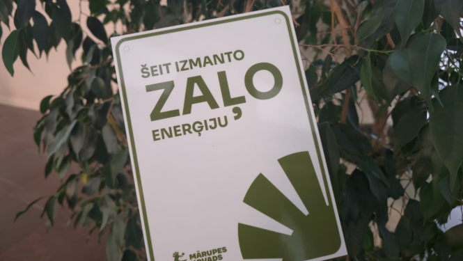 Zaļās enerģijas zīme ēkām