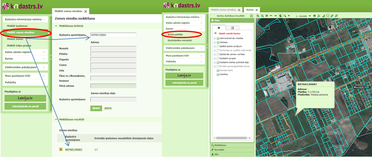 Attels no kadastrs.lv