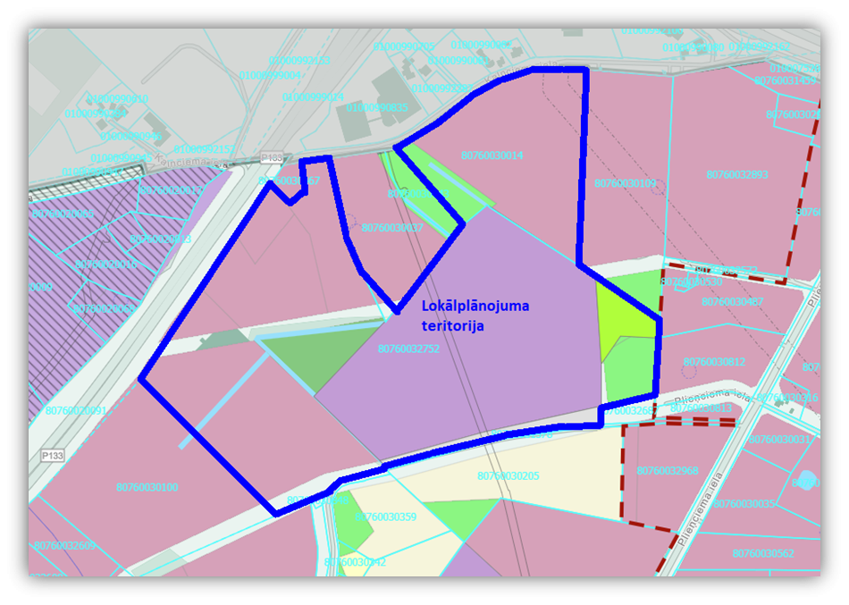 Lokālplānojuma teritorija