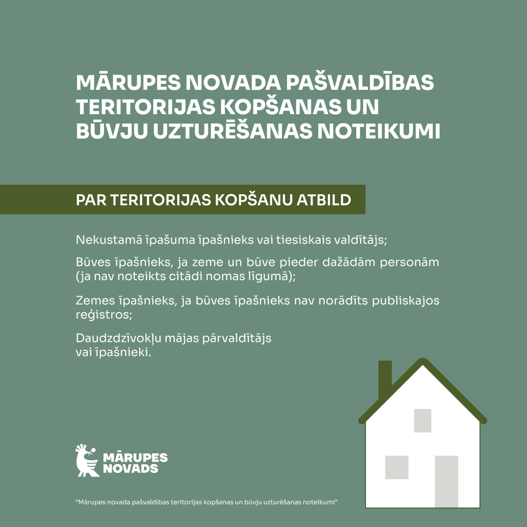 Teritoriju uzturēšana Mārupes novadā