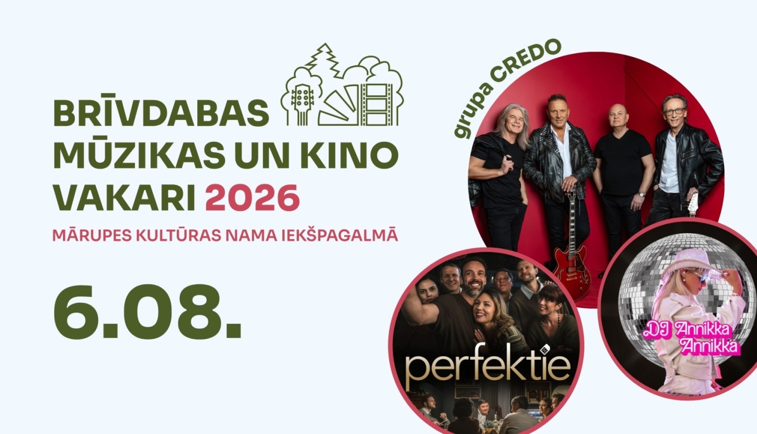 Brīvdabas mūzikas un kino vakari 2026