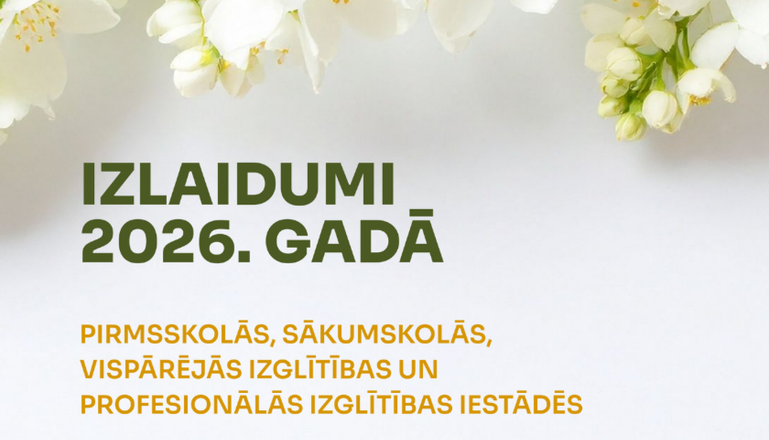 Izlaidumi Mārupes novada pašvaldības izglītības iestādēs