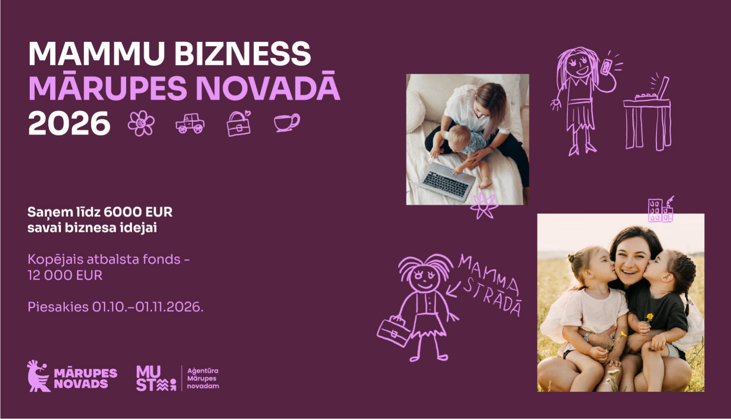 Mammu bizness Mārupes novadā 2026