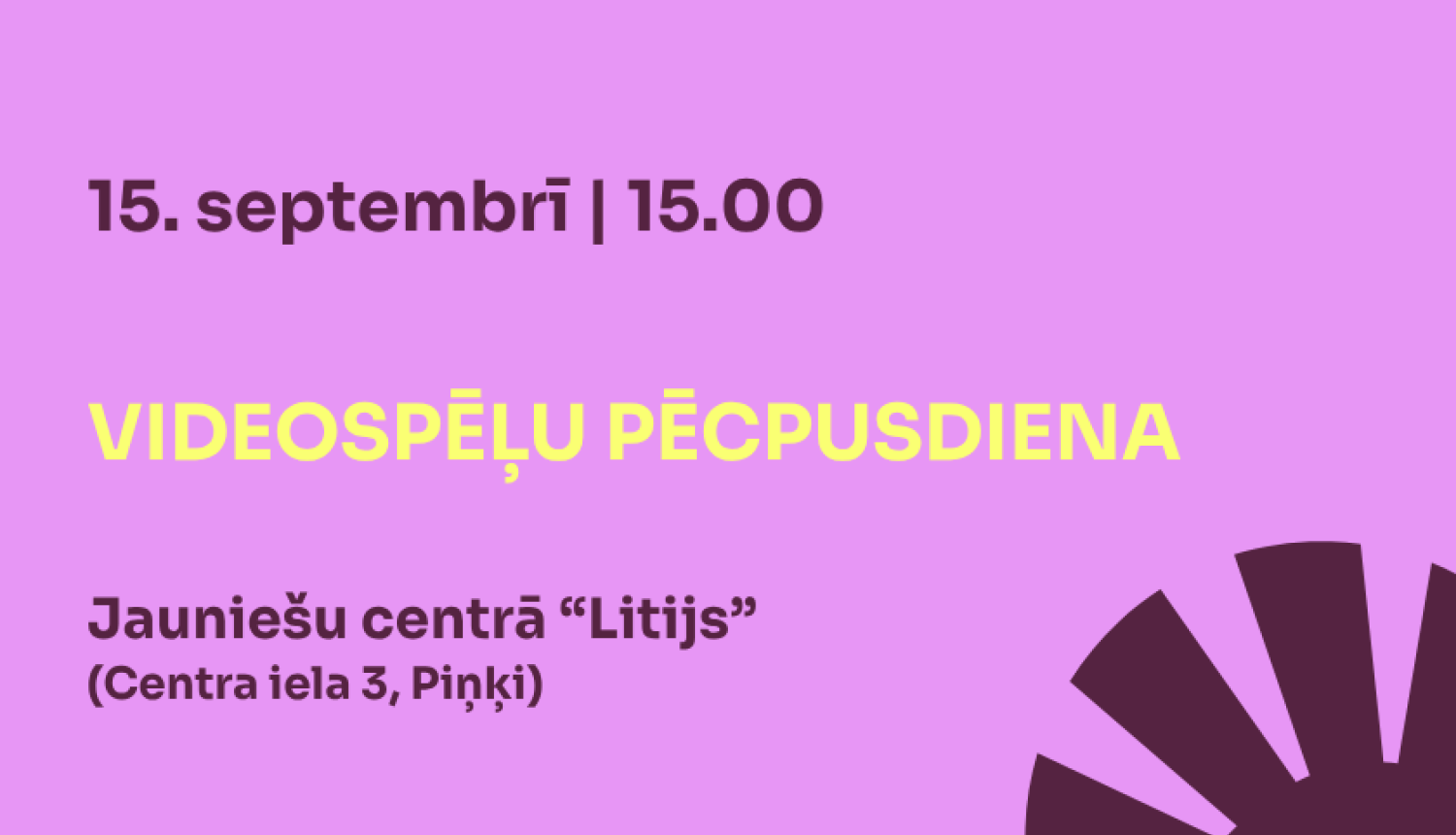 videospēļu pēcpusdiena