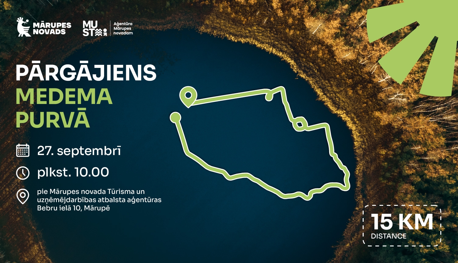 Pārgājiens Medama purvā 27. septembrī