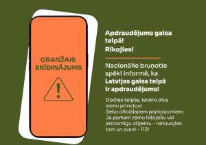 Rīcības algoritms iespējama gaisa apdraudējuma gadījumā