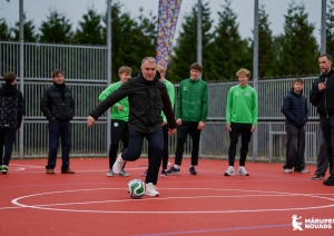 Sniķeru ielas sporta laukuma atklāšana