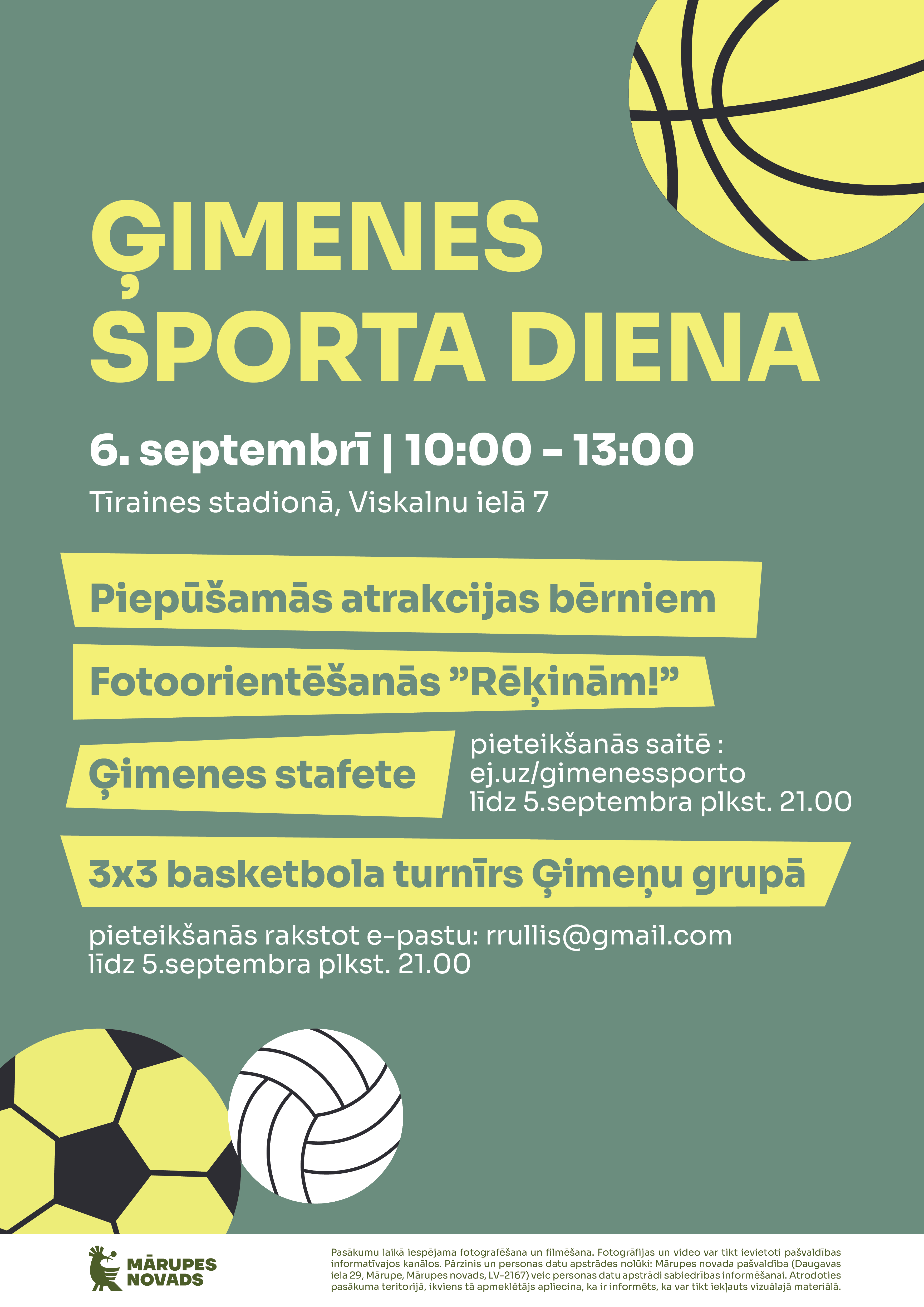 Afiša par pasākumu Ģimenes diena