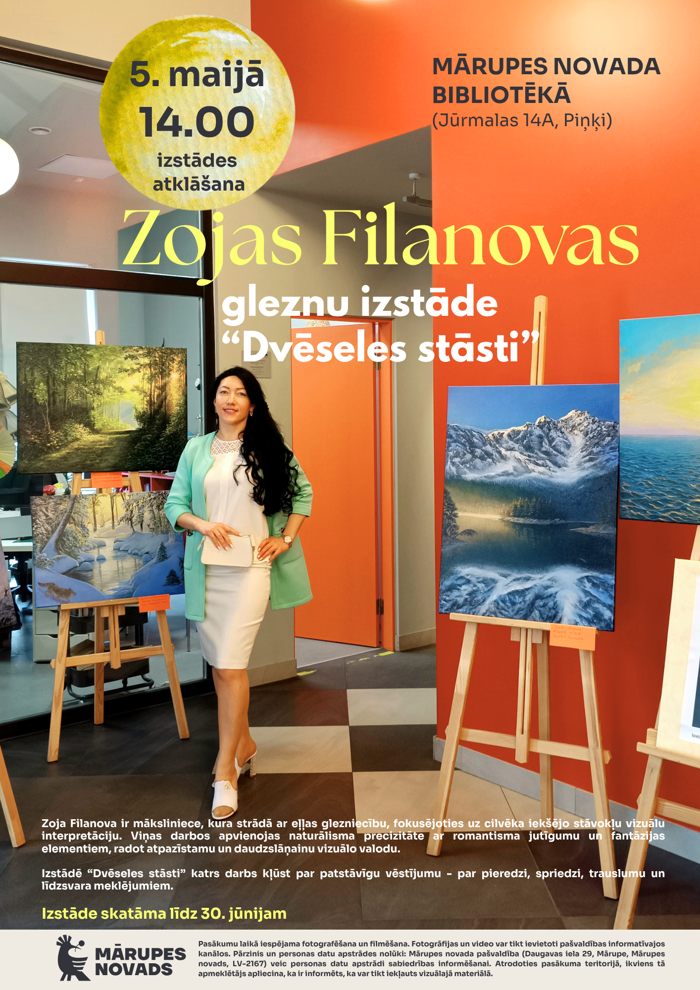 plakāts ar izstādes bildi