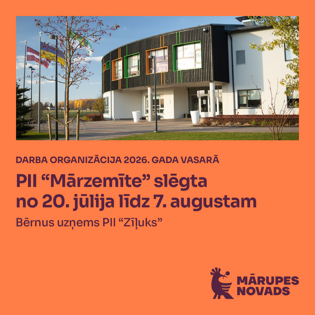 Oranža afiša ar krāsainiem tekstiem un elementiem