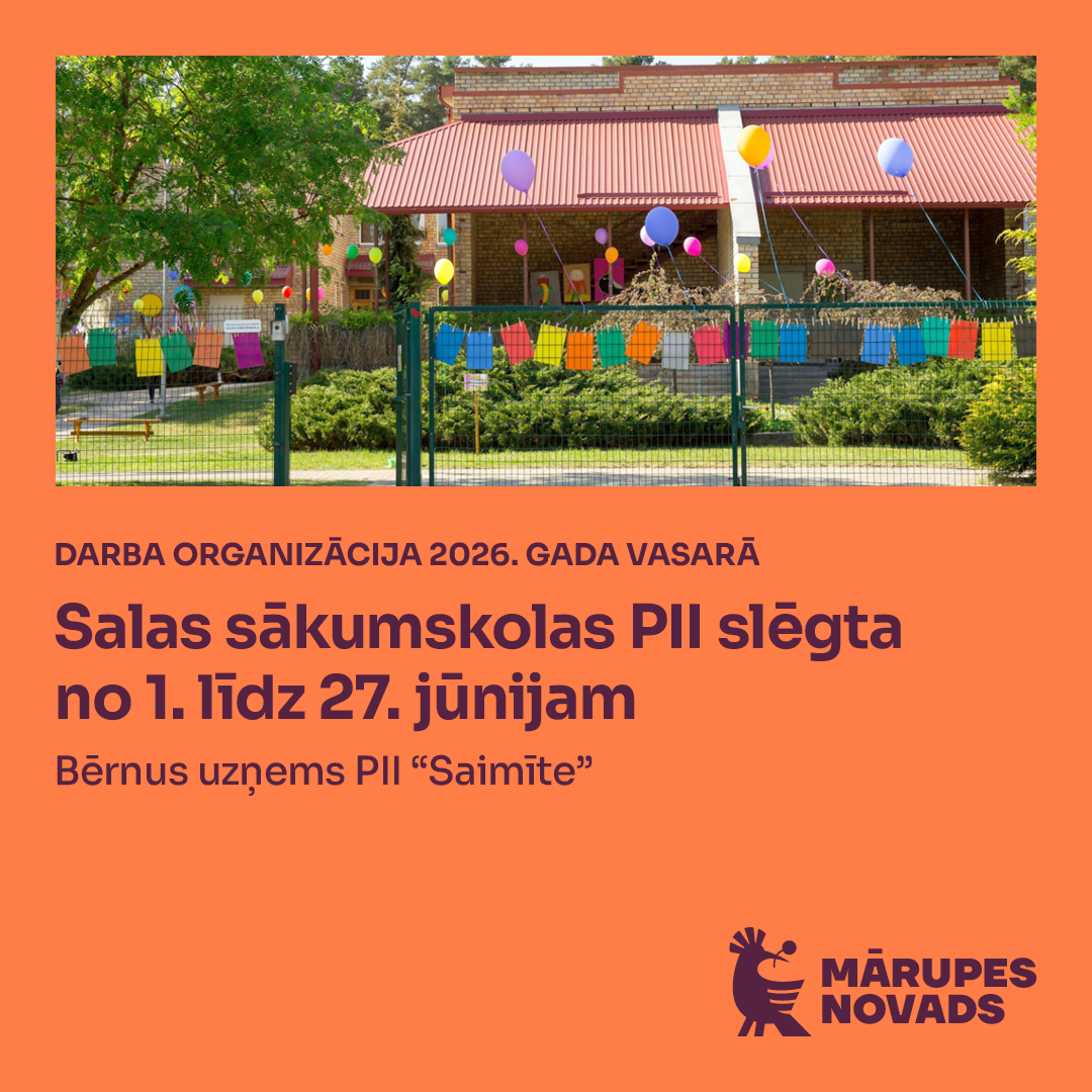 Oranža afiša ar krāsainiem tekstiem un elementiem