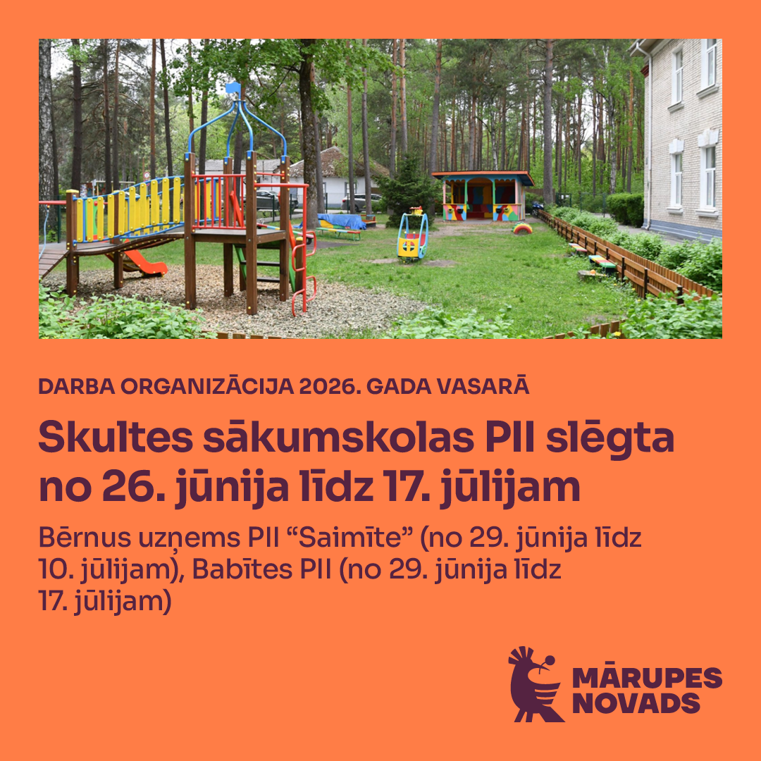 Oranža afiša ar krāsainiem tekstiem un elementiem