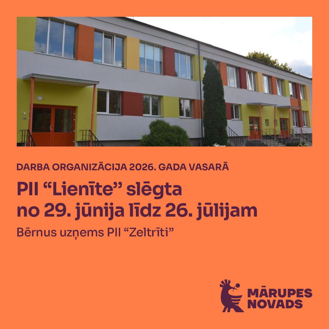 Oranža afiša ar krāsainiem tekstiem un elementiem