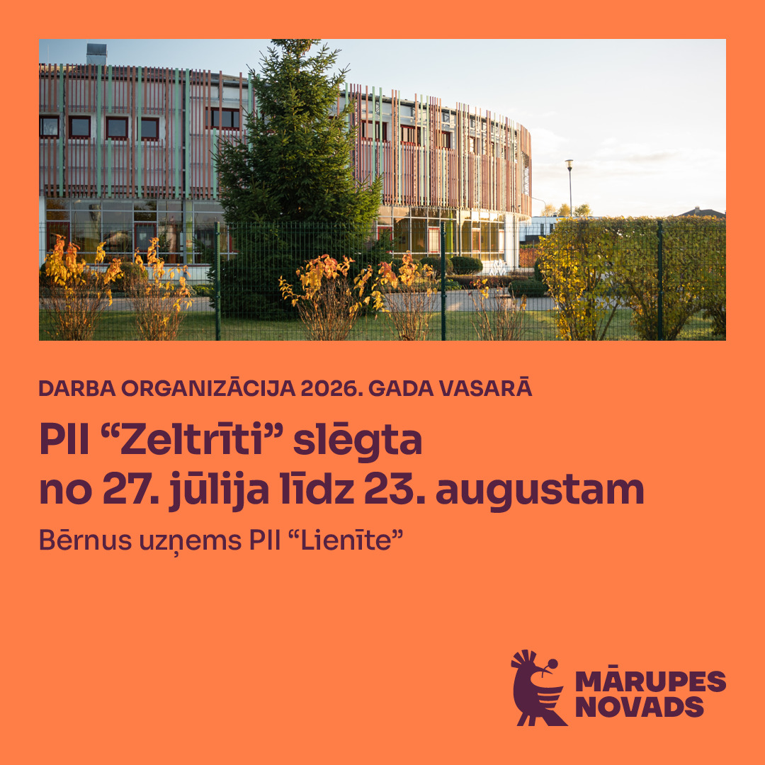 Oranža afiša ar krāsainiem tekstiem un elementiem