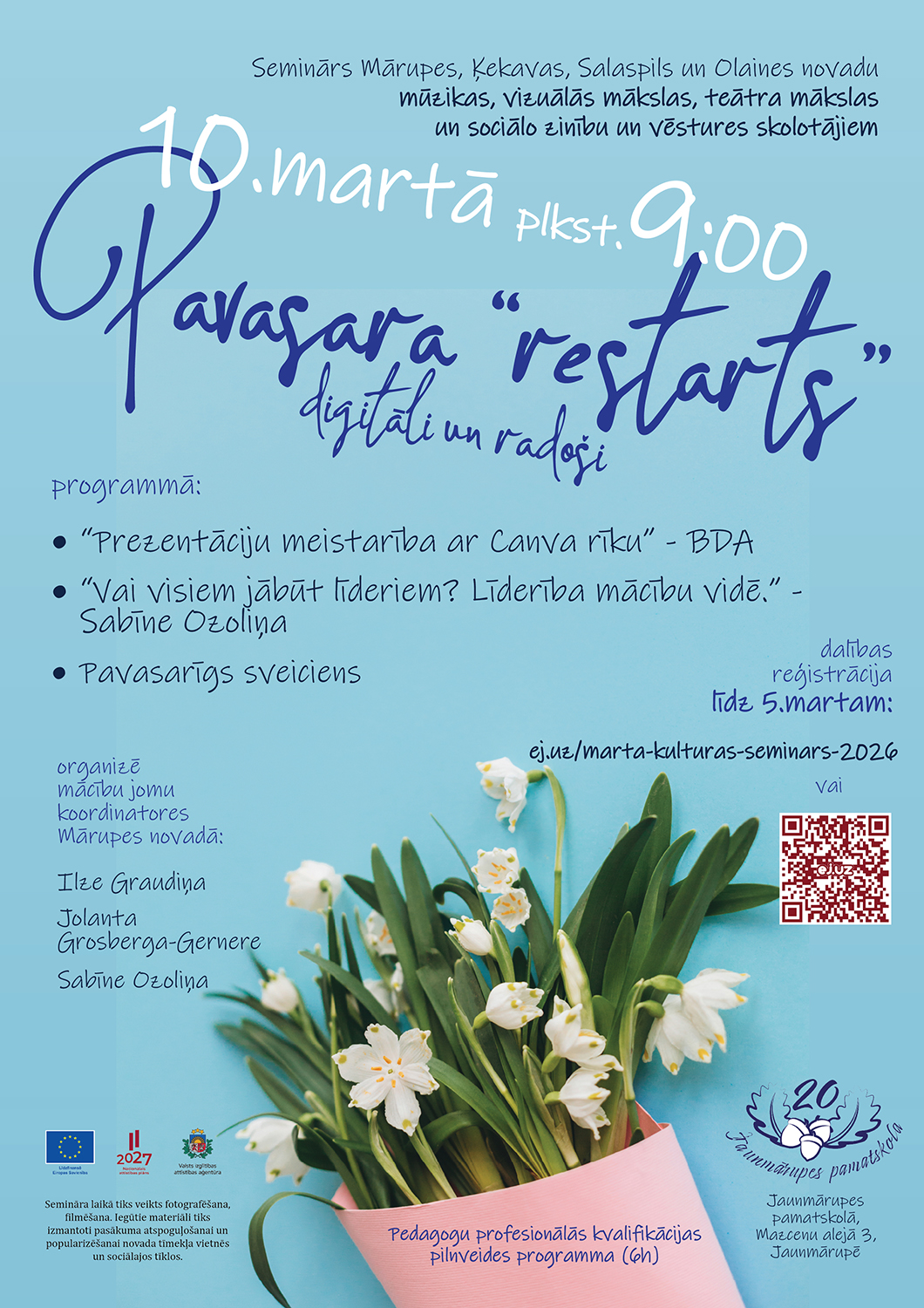 Afiša ar aprakstu par pasākumu