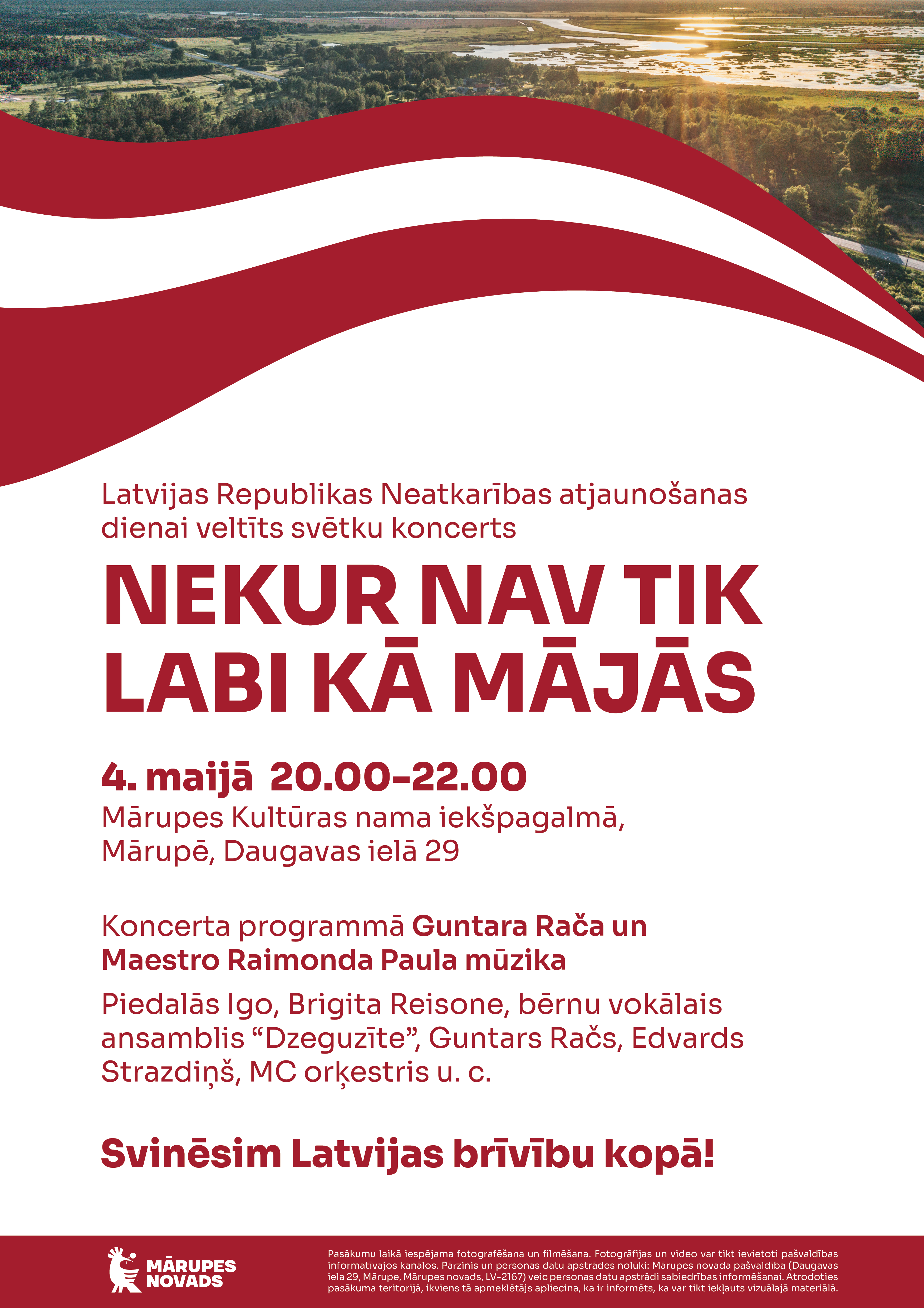 plakāts ar info par 4.maija pasākumu