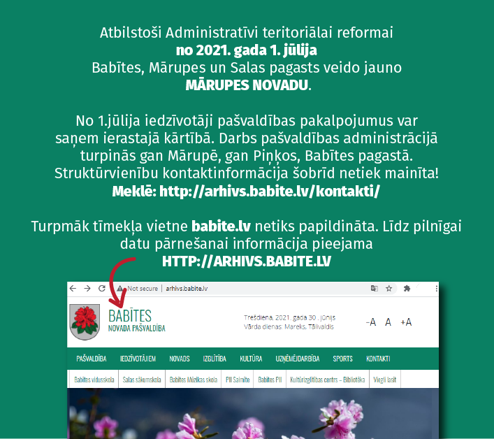 baneris par Babītes web