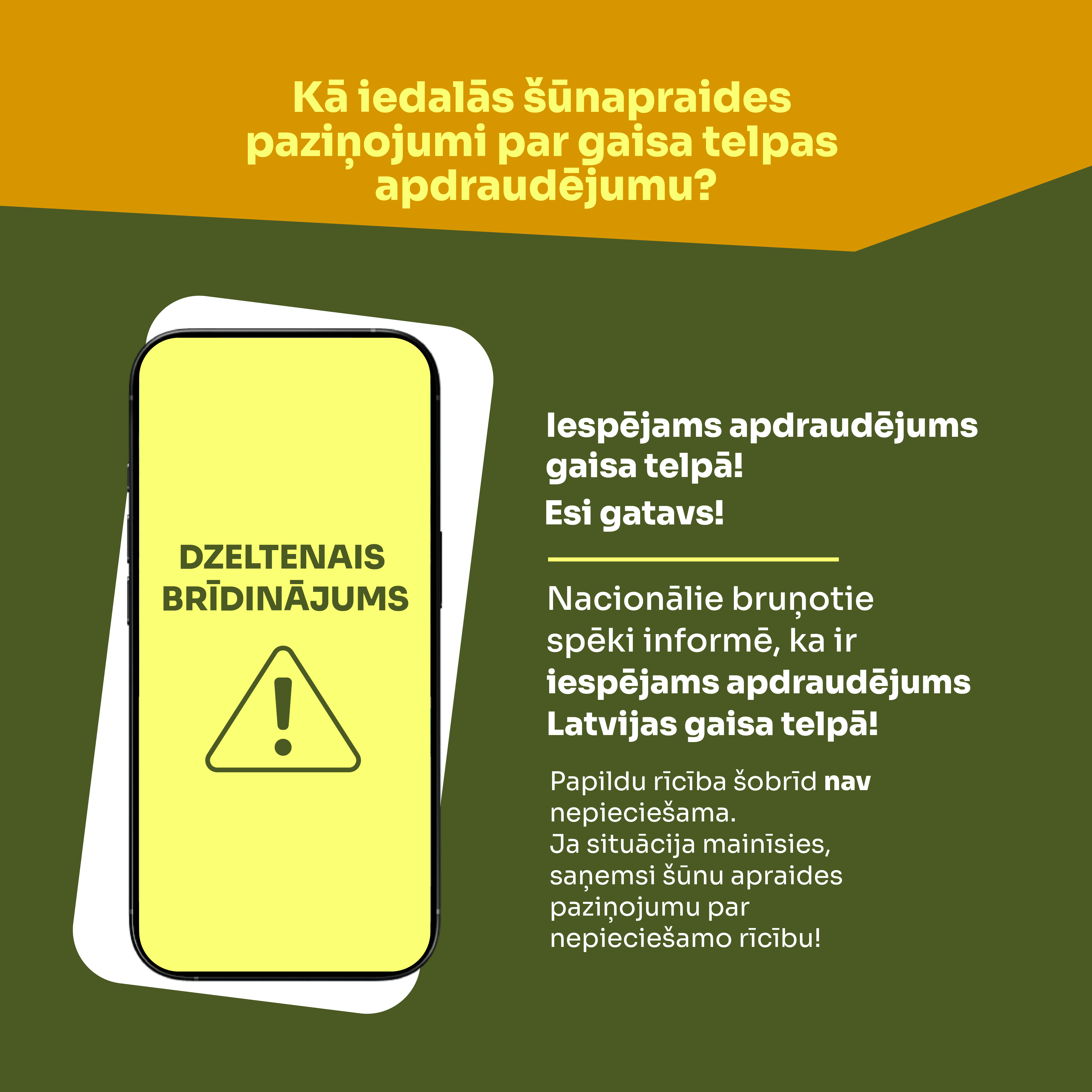 Informējam par rīcību apdraudējuma gadījumā