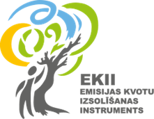 Krāsains logo uz gaiša fona