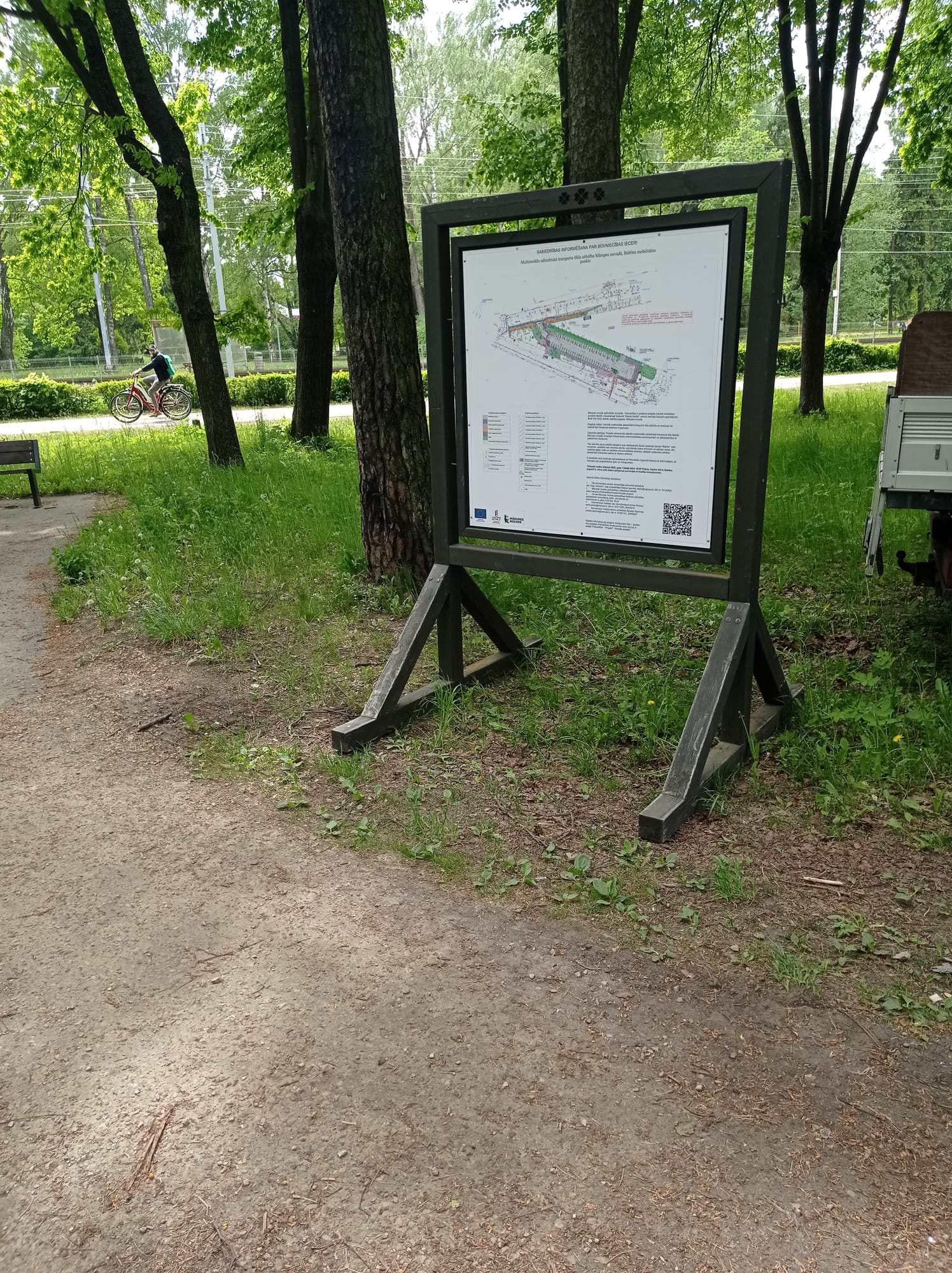 Babītes mobilitātes punkta projekta plāksne