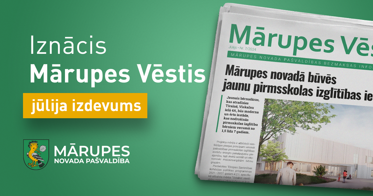 Zaļš fons un avīzes makets ar tekstu