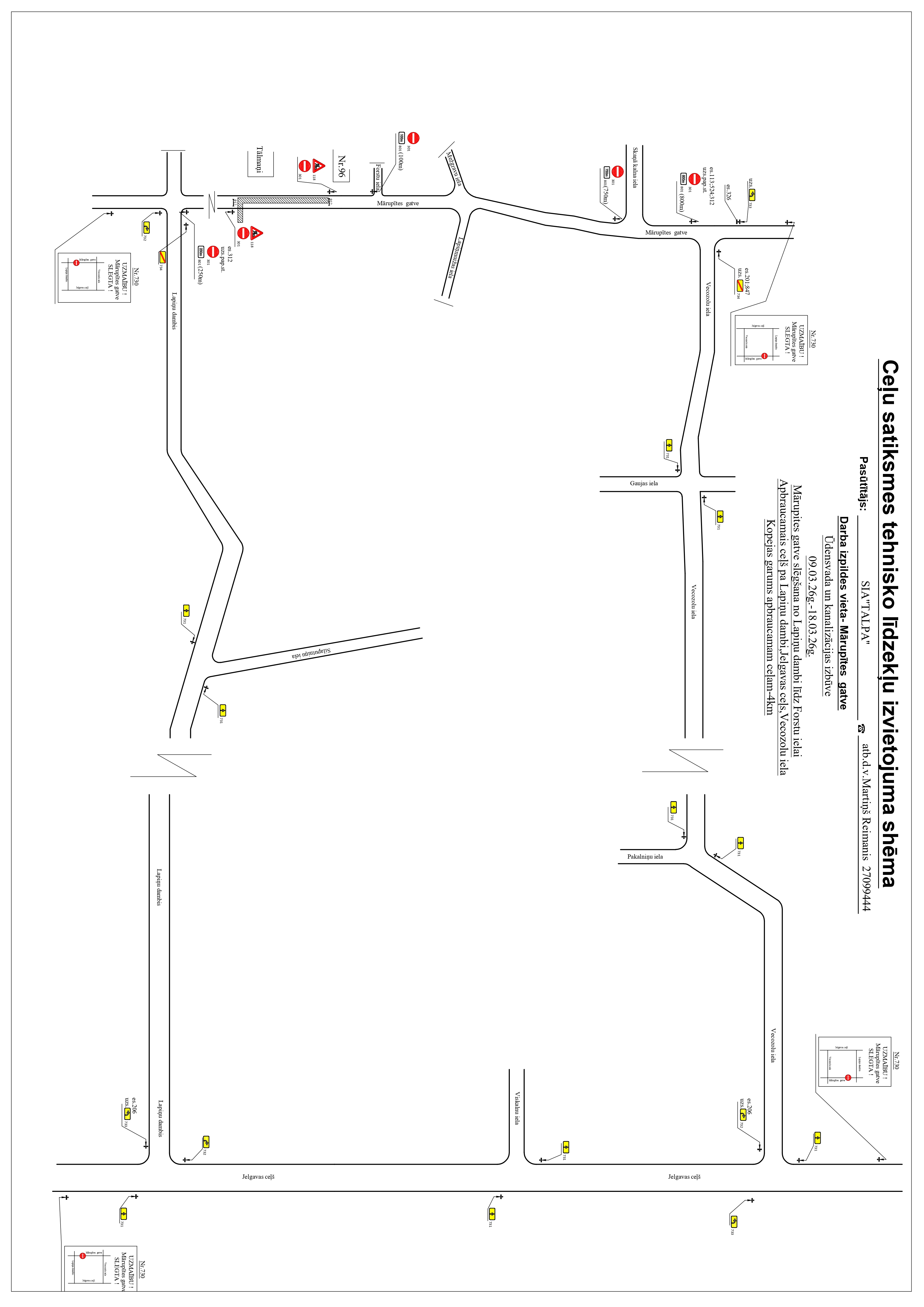 Gaišs fons un ceļu satiksmes shēma