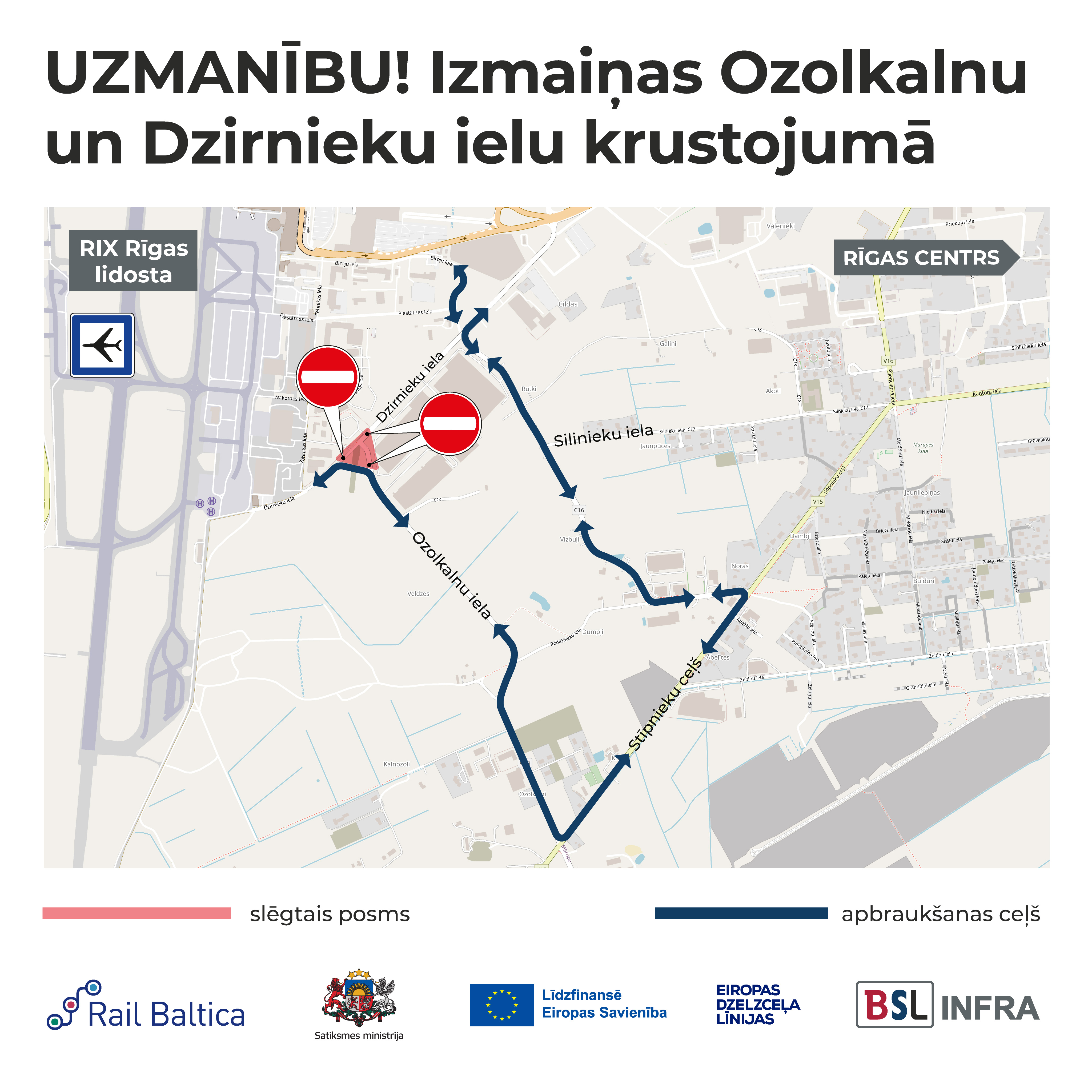 Satiksmes organizācijas izmaiņu shēma